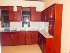 Railings and pantry cupboards