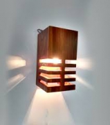 Wall lamp Handmade Teak wooden