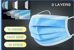 Face Mask Imported 3 Ply with Nose Guard