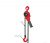 2 Ton double lever block with 1.5 meter chain Torin Big Red