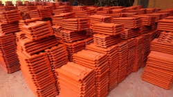 Clay roof tiles