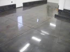 Terrazzo / Titanium Concrete Floor