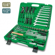 TOPTUL 80PCS PROFESSIONAL GRADE 1/4″ & 1/2″ TOOL KIT