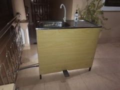 Foot Operated Water Tap With Sink